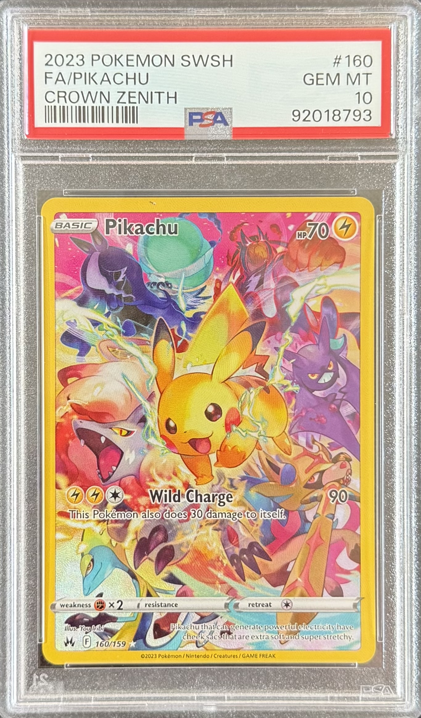 Pikachu 160/159 PSA 10 - TCGBruuS