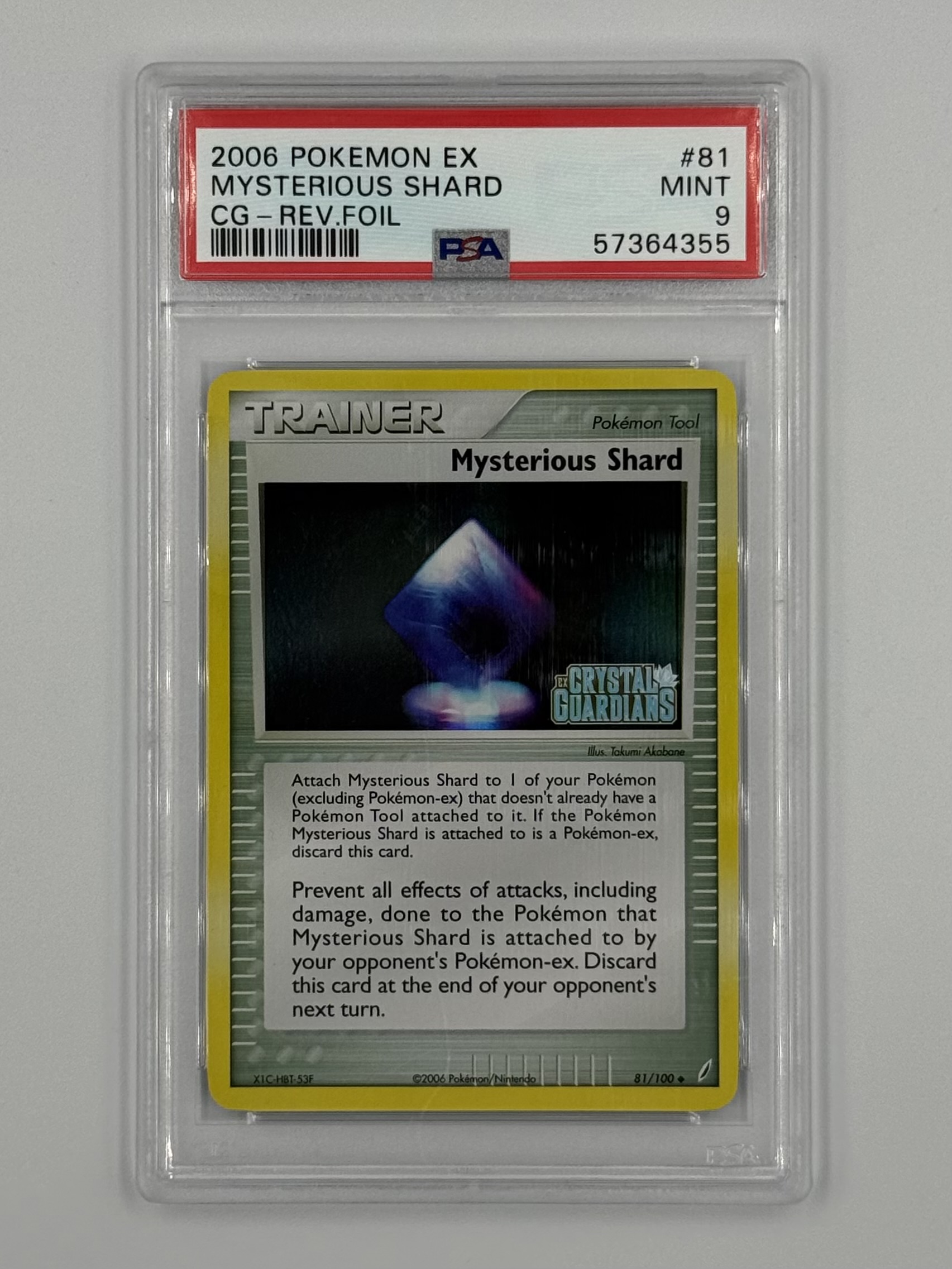 Mysterious Shard Rev. Holo Stamped 81/100 PSA 9 - Billede 1