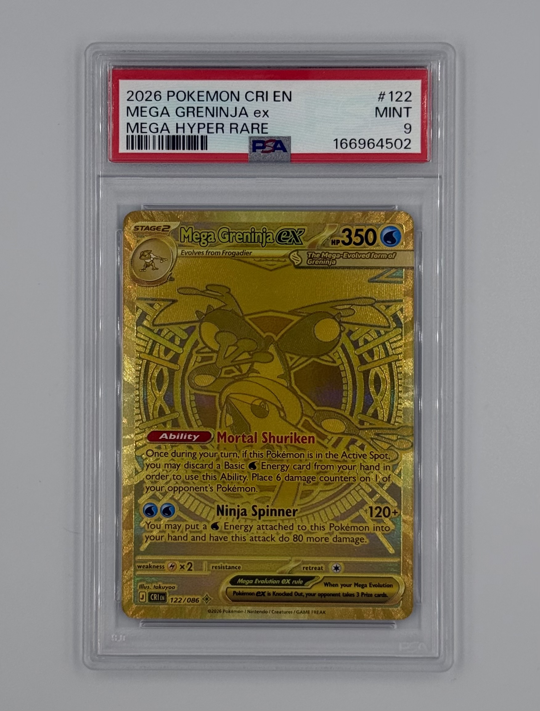Mega Greninja EX 122/086 PSA 9 - Billede 1