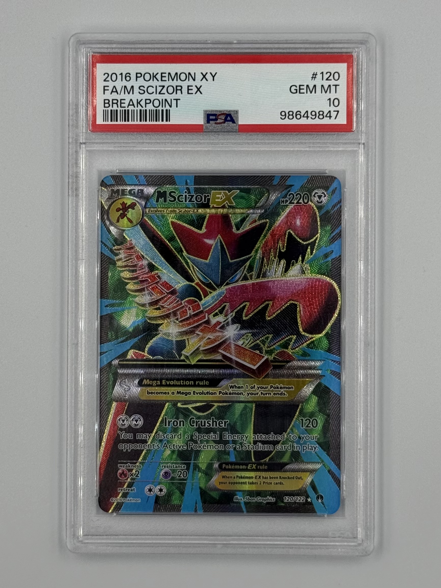 M Scizor EX 120/122 PSA 10 - Billede 1