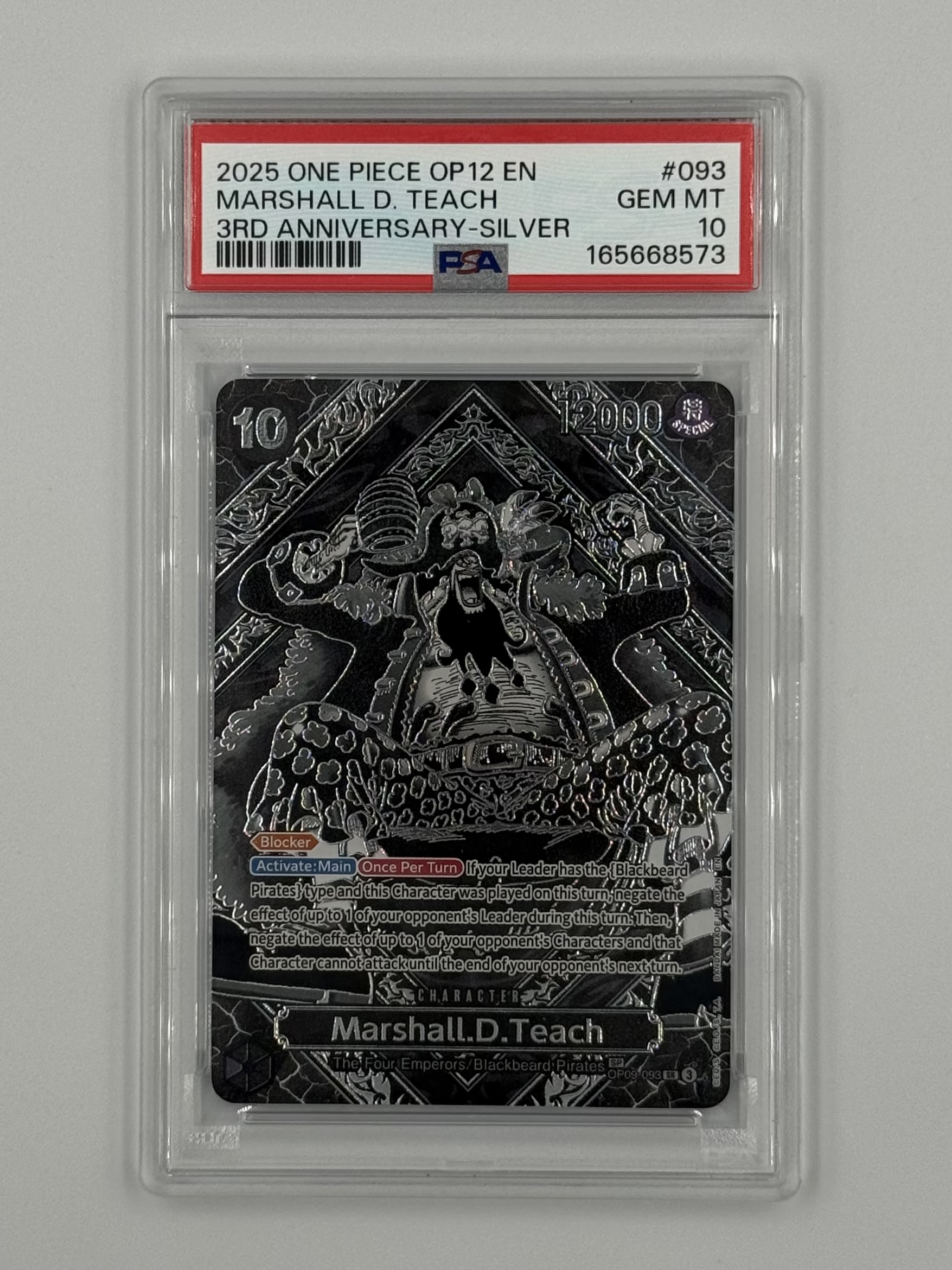Marshall D. Teach OP09-093 Silver PSA 10 - Billede 1