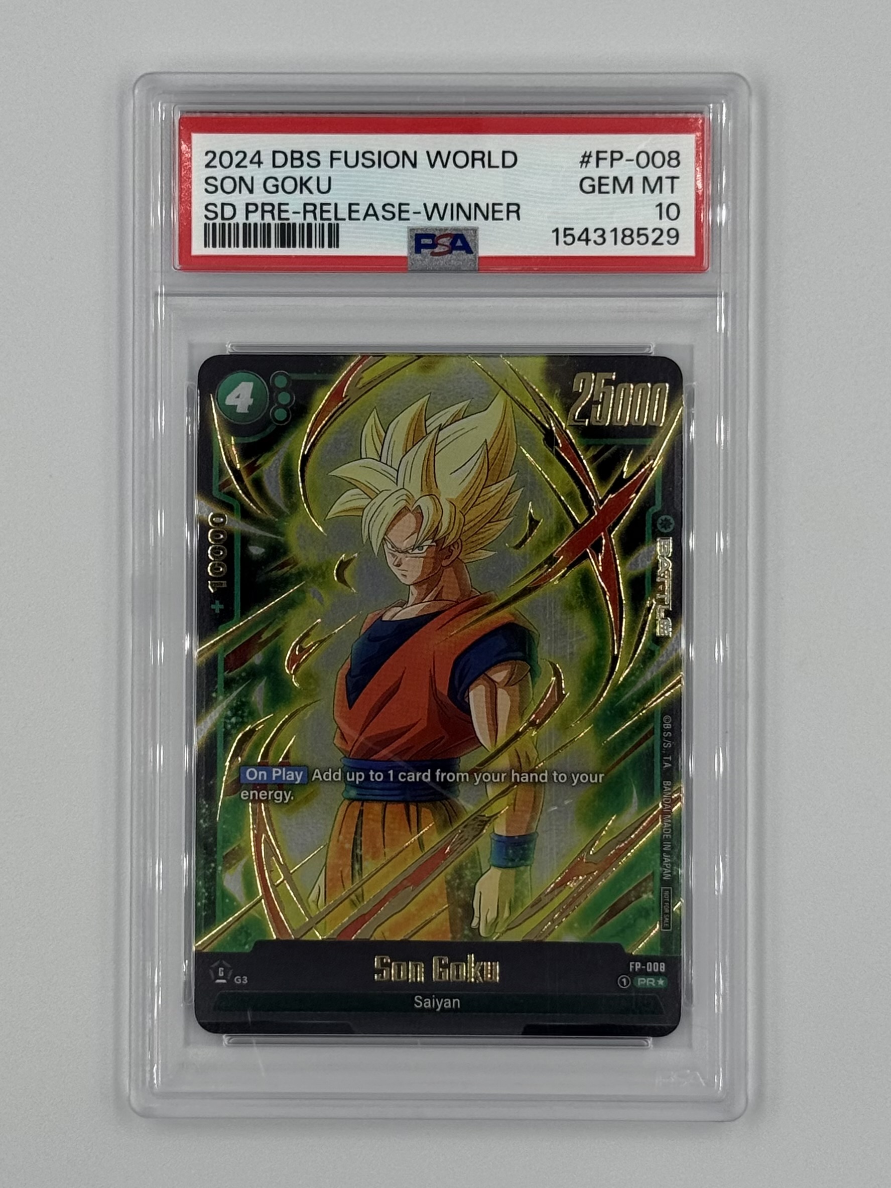 Son Goku Winner FP-008 PSA 10 - Billede 1