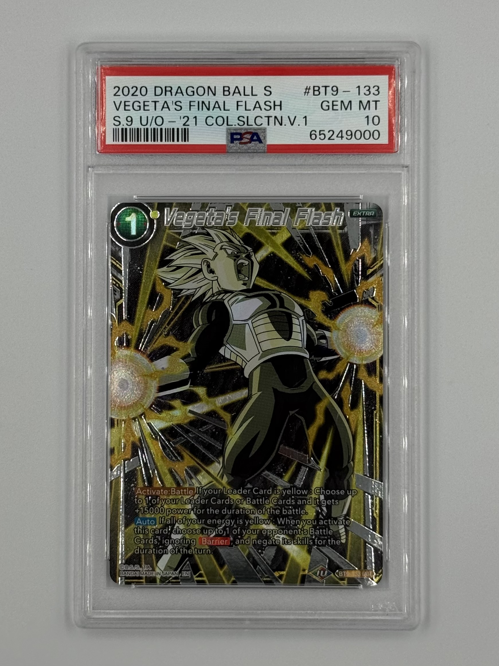 Vegeta's Final Flash BT9-133 PSA 10 - Billede 1