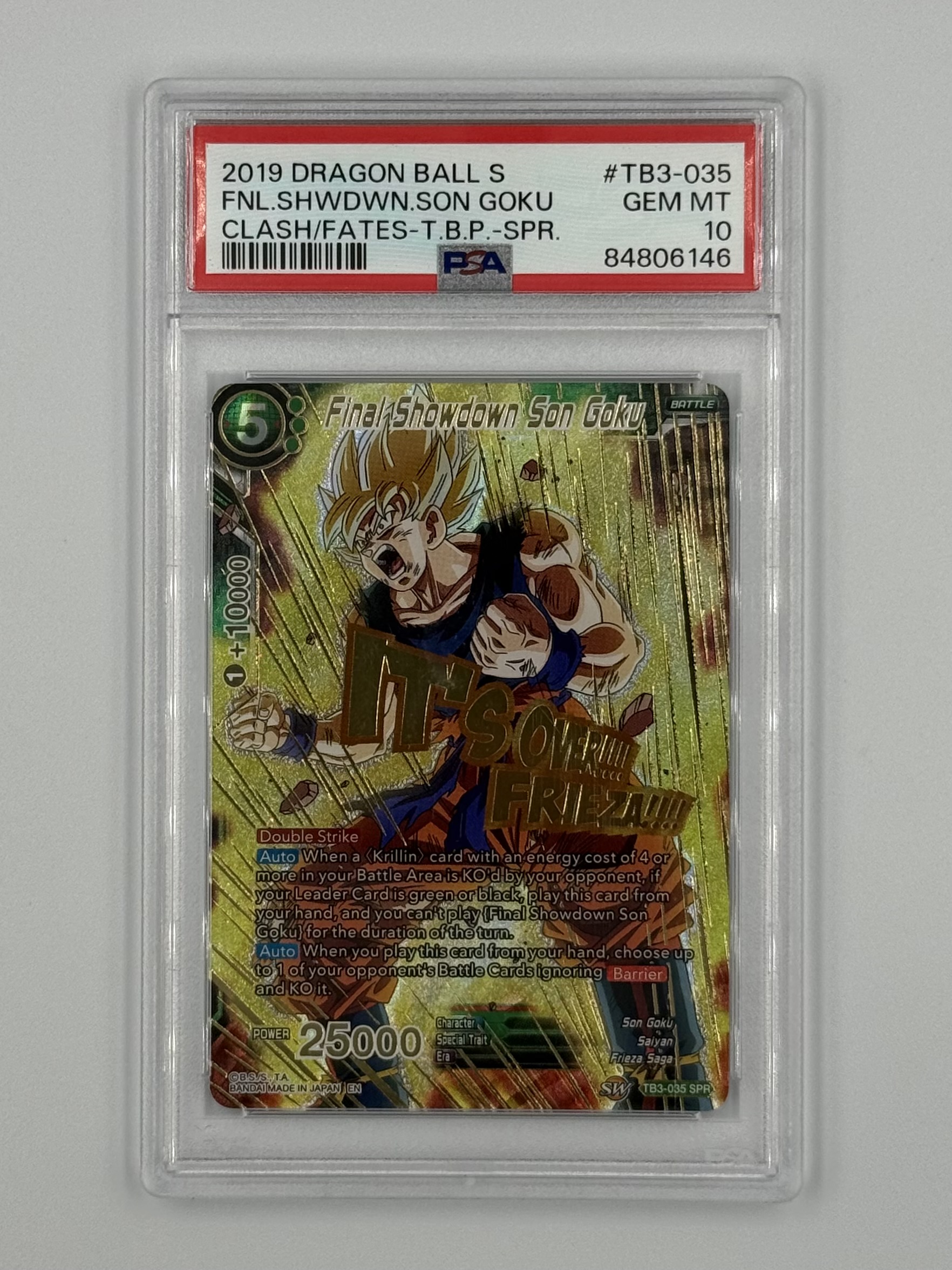 Final Showdown Son Goku TB3-035 PSA 10 - Billede 1