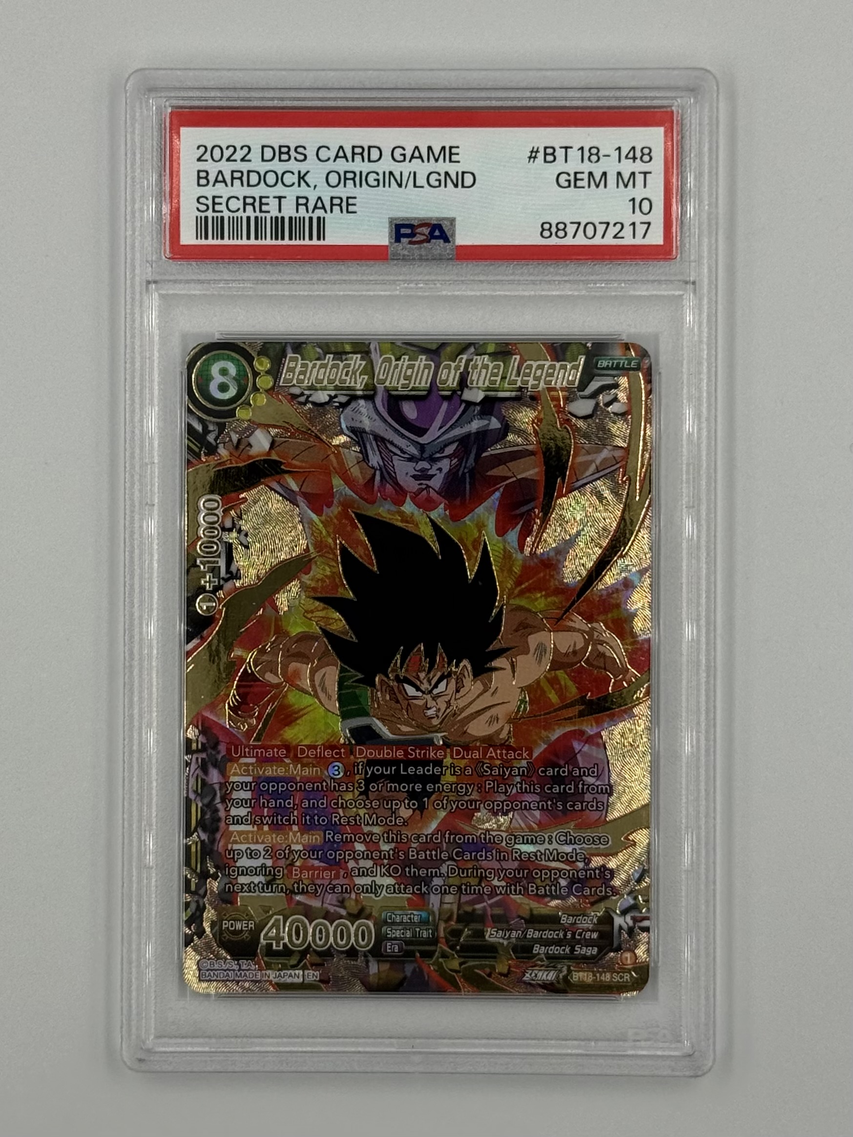 Bardock, Origin of the Legend BT18-148 PSA 10 - Billede 1